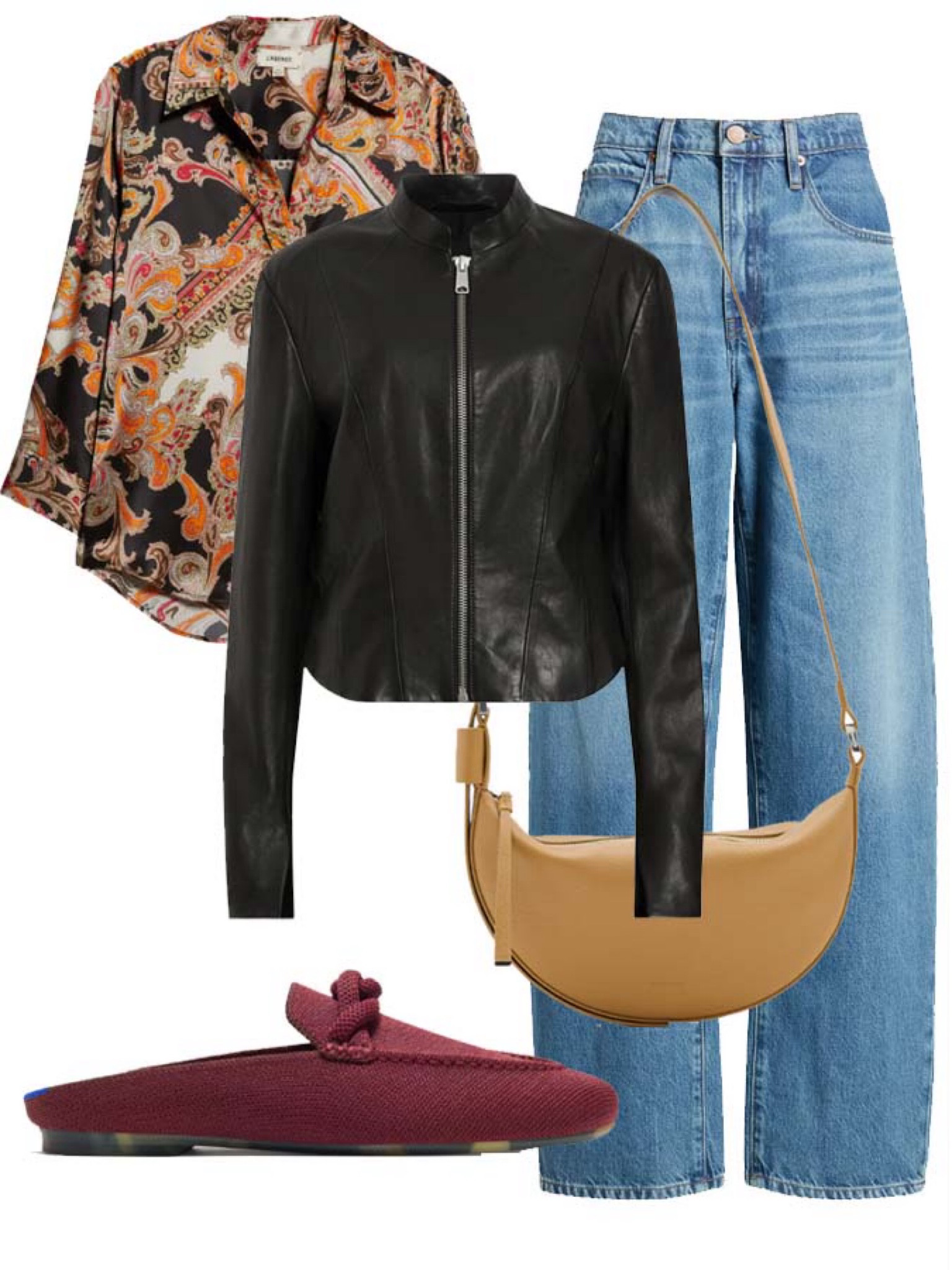 Here’s a casual way to wear this sleek cropped black leather jacket I covet  

#LTKStyleTip #LTKOver40 #LTKSeasonal