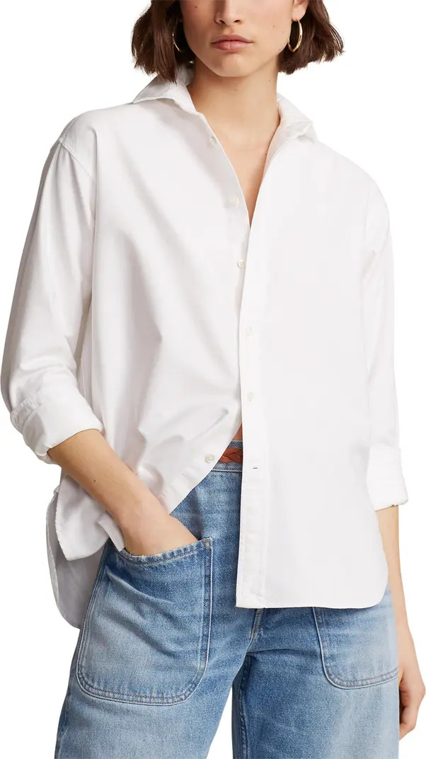 Relaxed Fit Cotton Oxford Button-Up Shirt | Nordstrom
