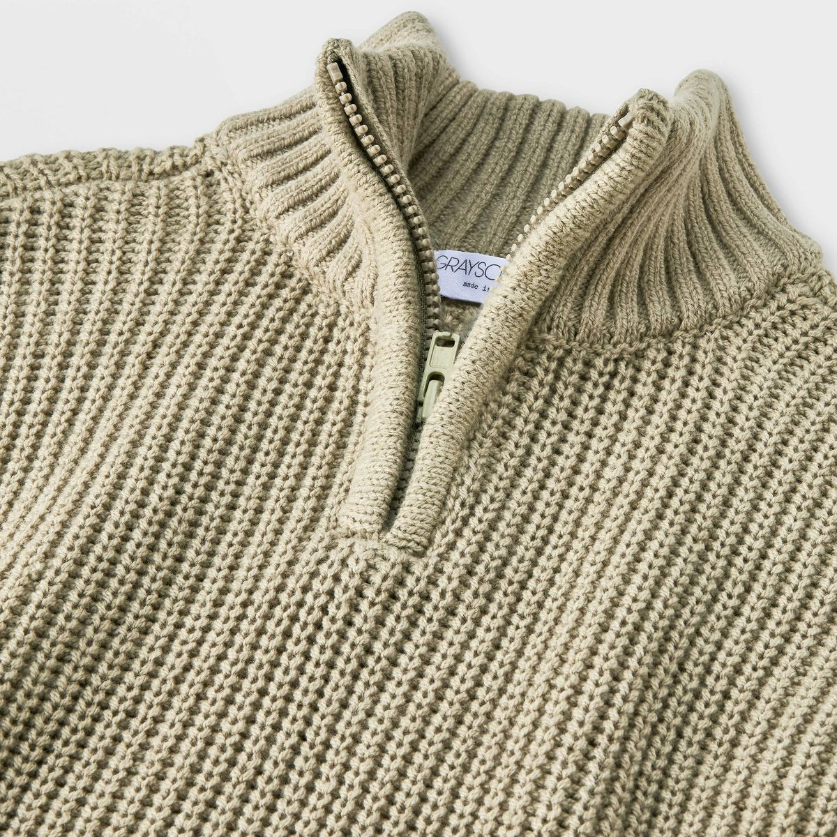 Grayson Mini Baby Boys' Quarter Zip Sweater Top & Bottom Set - Green | Target