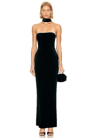 Khanums Karyln Dress With Diamanté Detail in Black from Revolve.com | Revolve Clothing (Global)