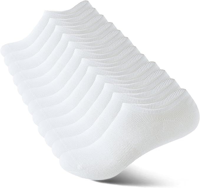No Show Socks Women Low Cut Invisible Liner Non slip Athletic Boat Socks 6 Pairs | Amazon (US)