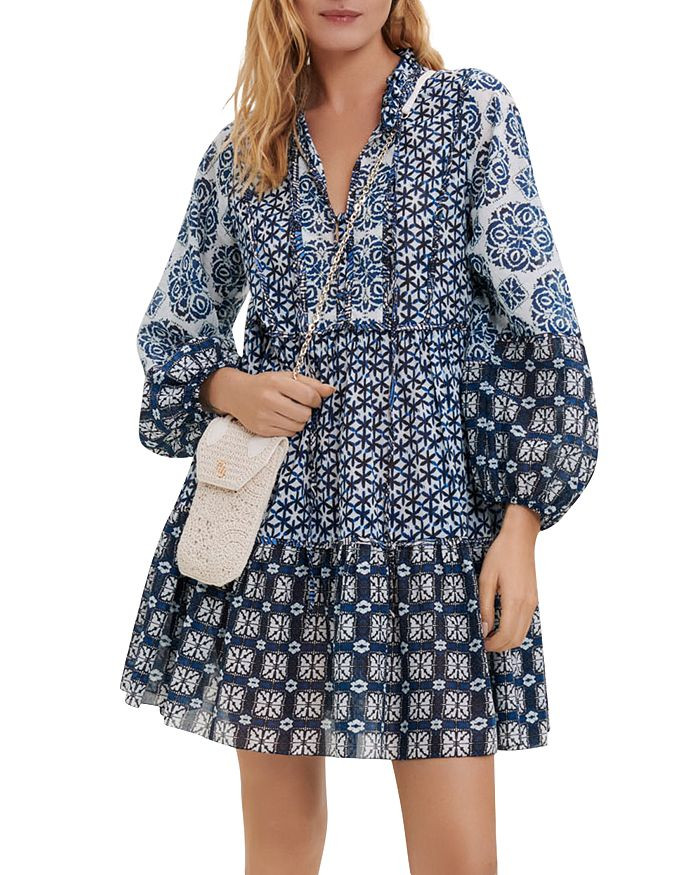 Renzani Mixed Print Babydoll Dress | Bloomingdale's (US)