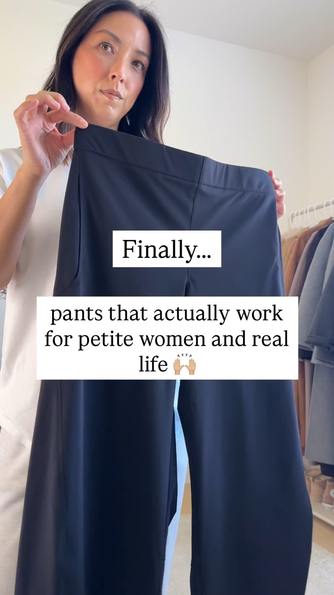 Ruti On The Loose Work Pant 3 ways. Saw these pants all over Instagram and had to try them since they're barrels. Very comfortable and elevated and I love that they can be worn for anything  - mom life, casual wear, and work life. Not a true high rise for me, so I had to size up for extra comfort. Wearing petite 4.  

Look 1
Zara cropped jacket small (old)
Aritzia tee medium
Ruti pants petite 4
Onitsuka tiger sneakers 4 mens
Mansur Gavriel tote
YSL sunglasses

Look 2
AYR denim jacket small
Aritzia tee medium
Everlane sweater xs
Ruti pants petite 4
Veronica Beard loafers 5.5, but run tts
Liffner shoulder bag
Celine sunglasses

Look 3
Everlane sweater xs
Ruti pants petite 4
Sam Edelman loafers 5
Quince bag
YSL sunglasses 

Petite style 

#LTKPetite #LTKSeasonal #LTKmomlife