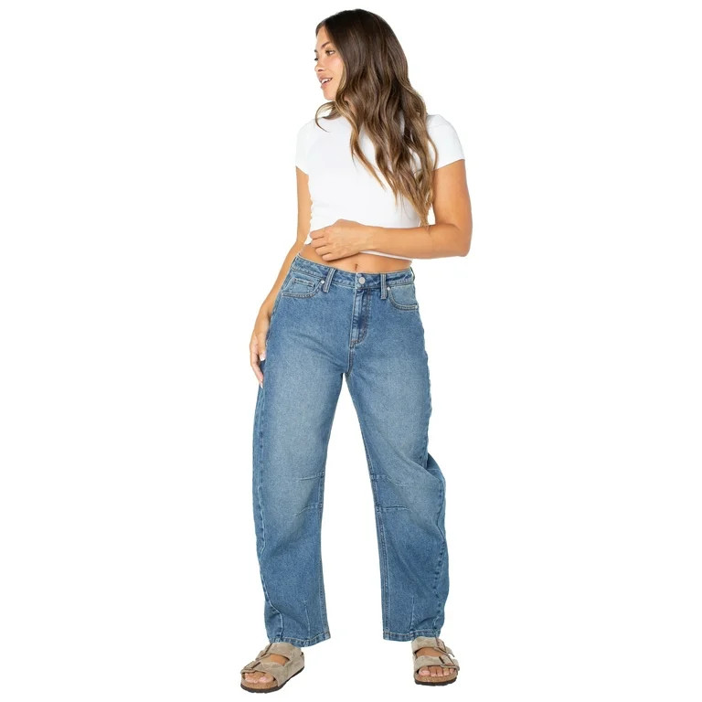 Celebrity Pink Juniors Barrel Leg Jeans | Walmart (US)