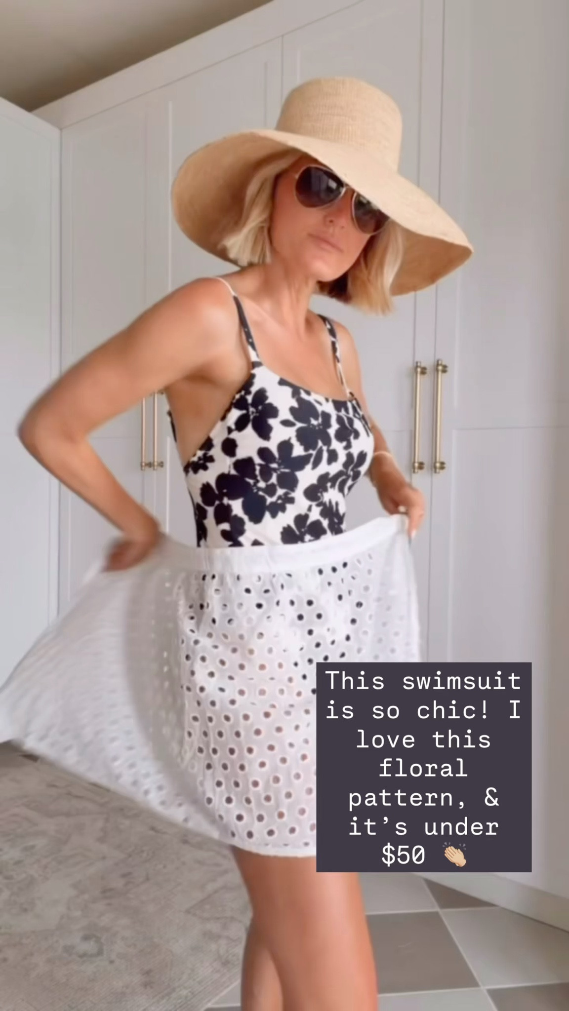 This black & white swimsuit is so chic! Another Target swim I can’t get over! Wearing M in swimsuit & S in the skirt!

Loverly Grey, Target, Amazon, resort wear, straw hat, cover up, one piece swimsuit 

#LTKSeasonal #LTKSwim