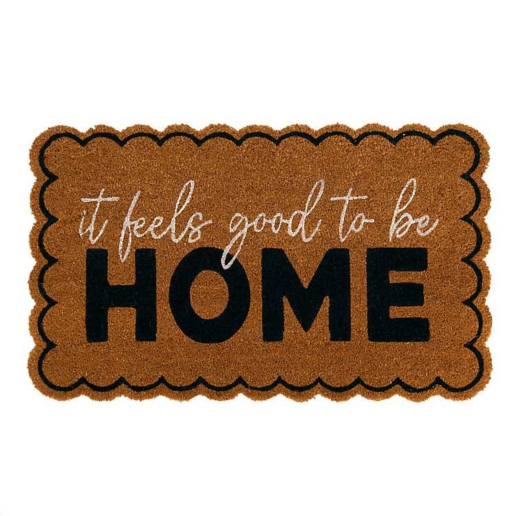Feels Good to Be Home Scalloped Doormat | Kirklands