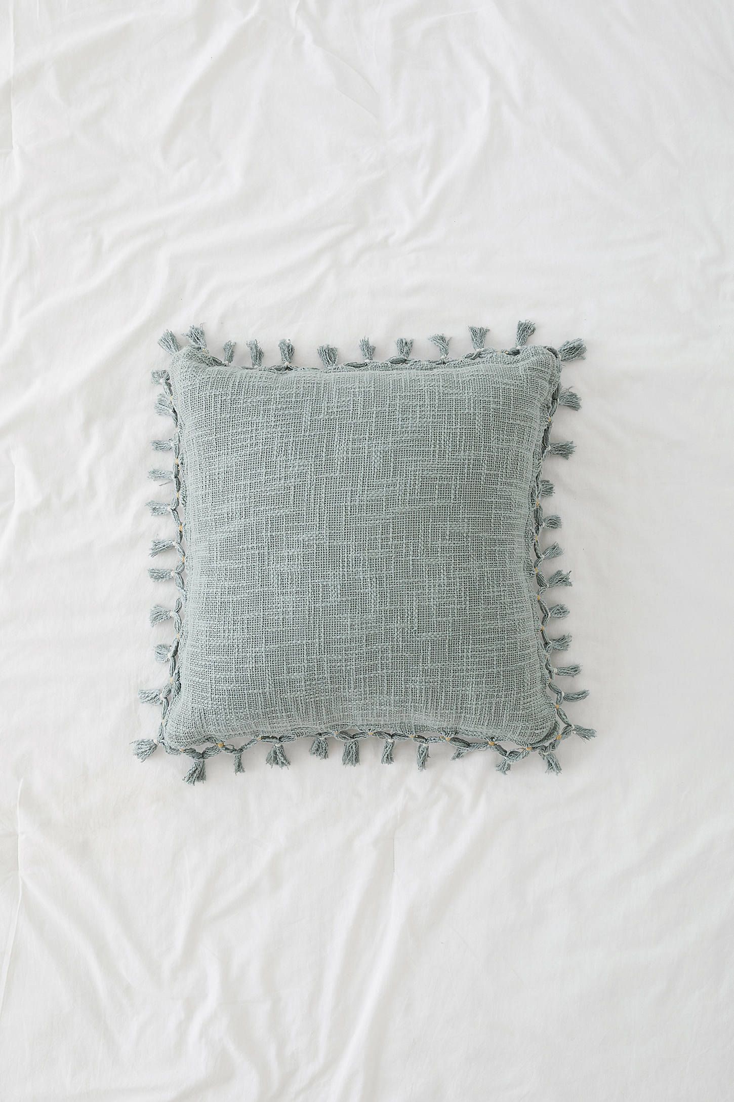 Gemma Fringe Throw Pillow | Urban Outfitters (US and RoW)