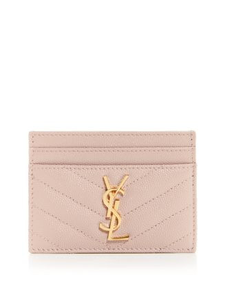 Saint Laurent Cassandre Matelasse Card Case in Lambskin  | Bloomingdale's Handbags | Bloomingdale's (US)