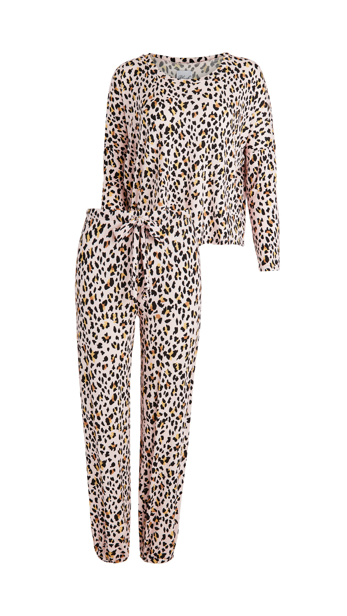 Plush Ultra Soft Cheetah Jersey PJ Set + Scrunchie | Shopbop