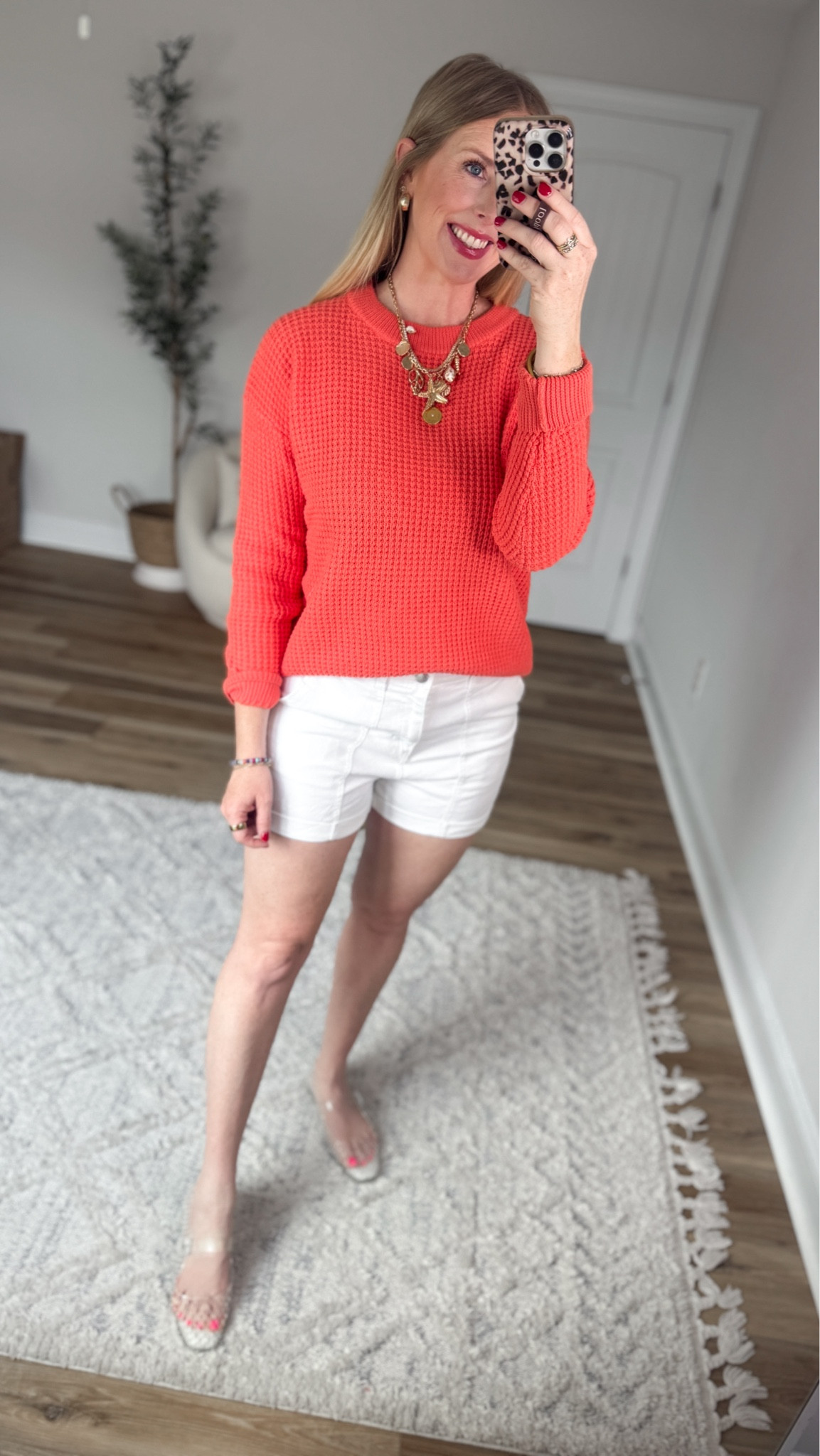 Weekend Walmart Wins try-on
Waffle sweater- small
White jean shorts- 4

#LTKmomlife #LTKootd