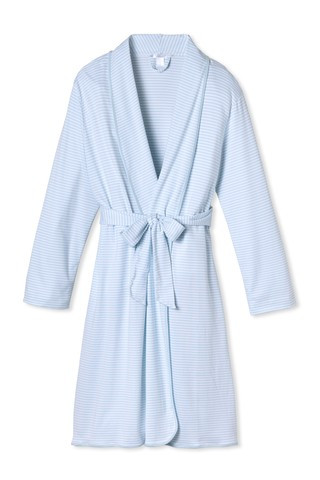 Pima Robe in Porcelain | LAKE Pajamas