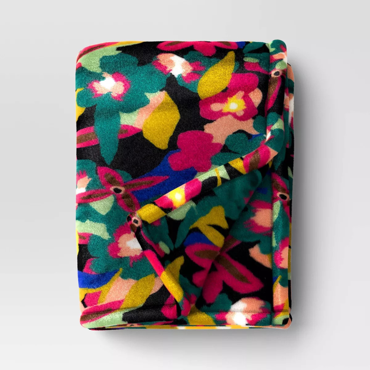 Printed Vintage Floral Plush Throw Blanket - Room Essentials™ | Target