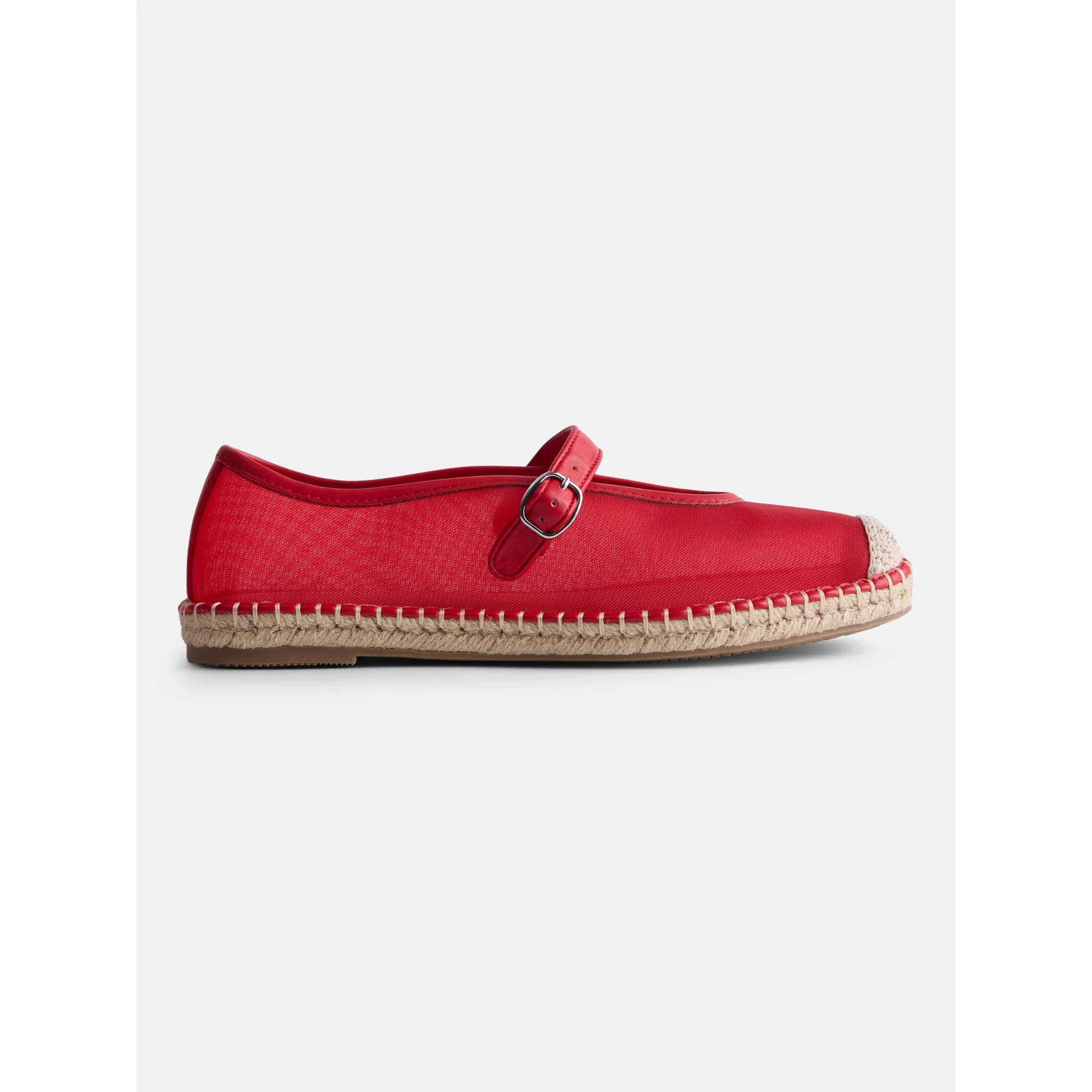 Free Assembly Women's Mesh Mary Jane Espadrilles | Walmart (US)