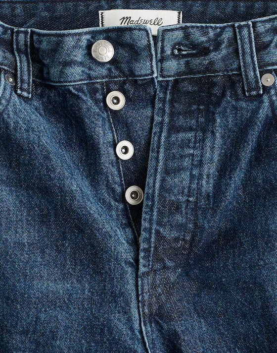 Petite Pieced Barrel-Leg Jeans | Madewell