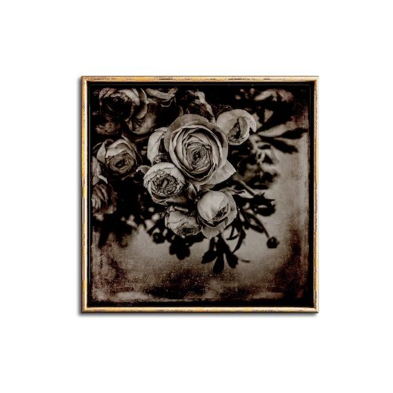 Moody Dark Floral Wall Art Downloadable Prints Gothic Home | Etsy | Etsy (US)