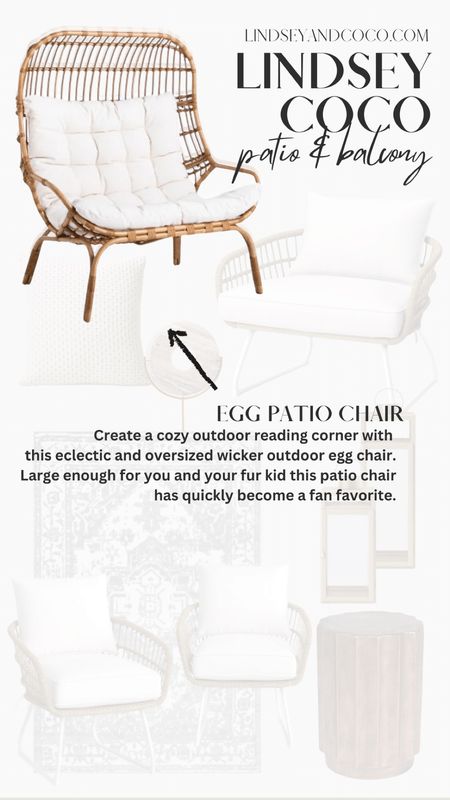 Apartment Balcony Decor: Egg chairs for less. Target Finds. Walmart Finds.

#LTKStyleTip #LTKHome #LTKSeasonal