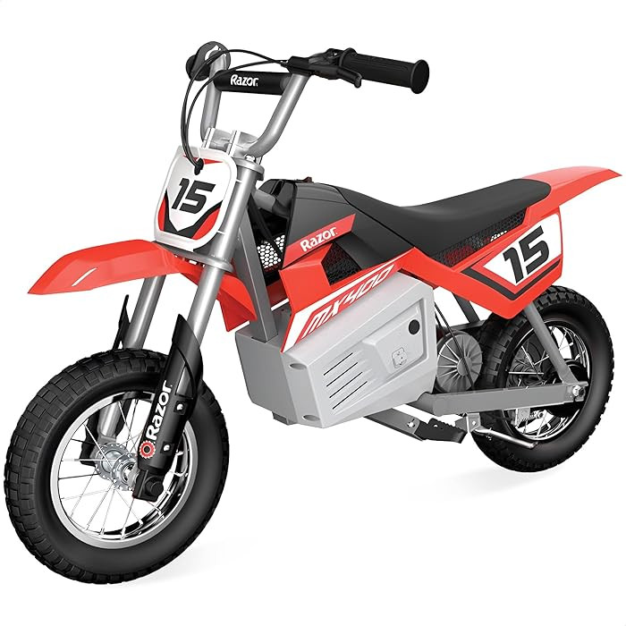 Razor MX400 Dirt Rocket Electric Bike for Kids Ages 8+, 140 lb Max Weight, Red – 24V Battery, U... | Amazon (US)