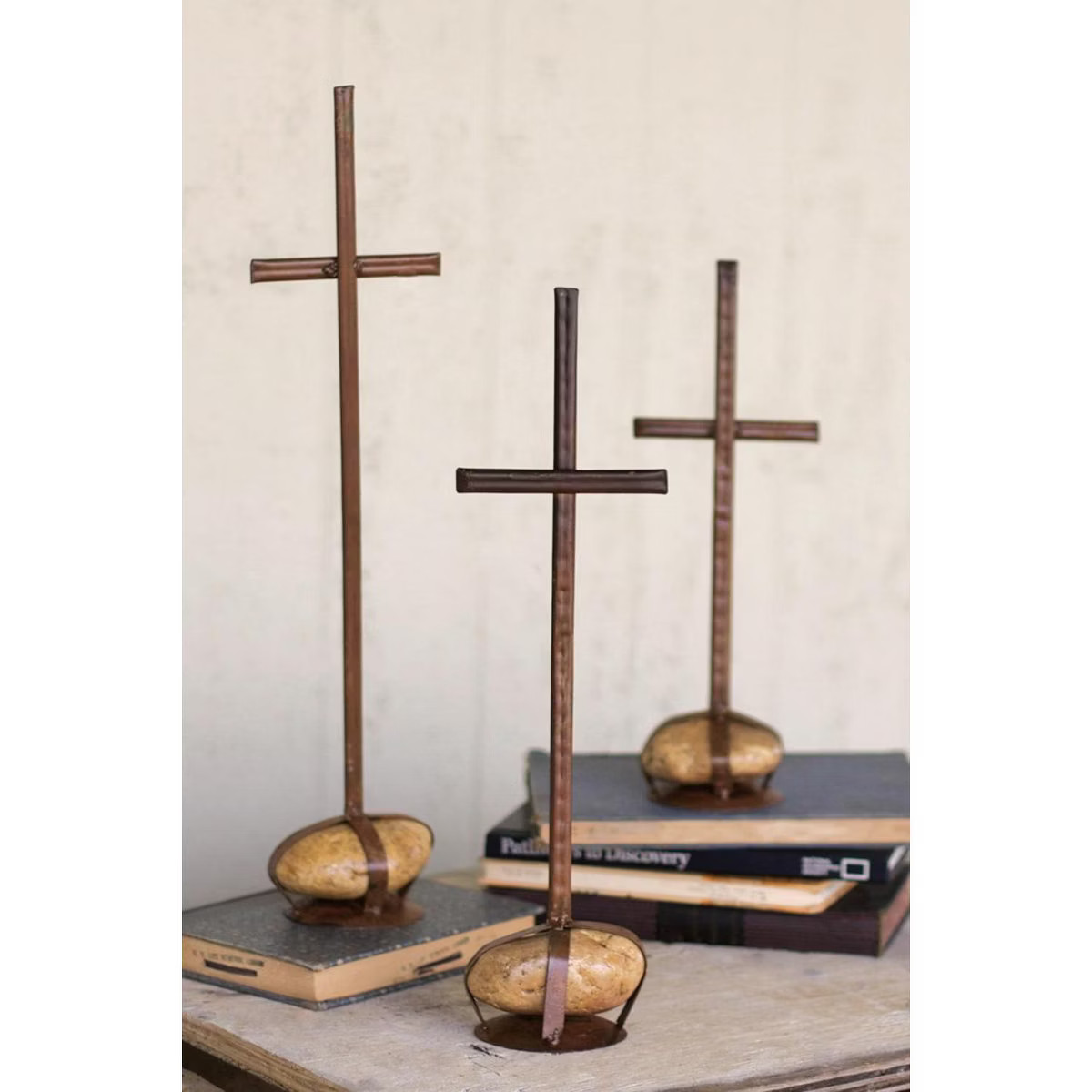 Scrap Metal Crosses – Rustic Decorative Indoor Christmas Decor by Kalalou | Target