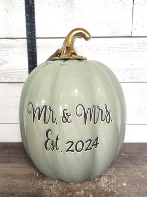 Martha Stewart Large green Mr. And Mrs. 2024 pumpkin  | eBay | eBay US