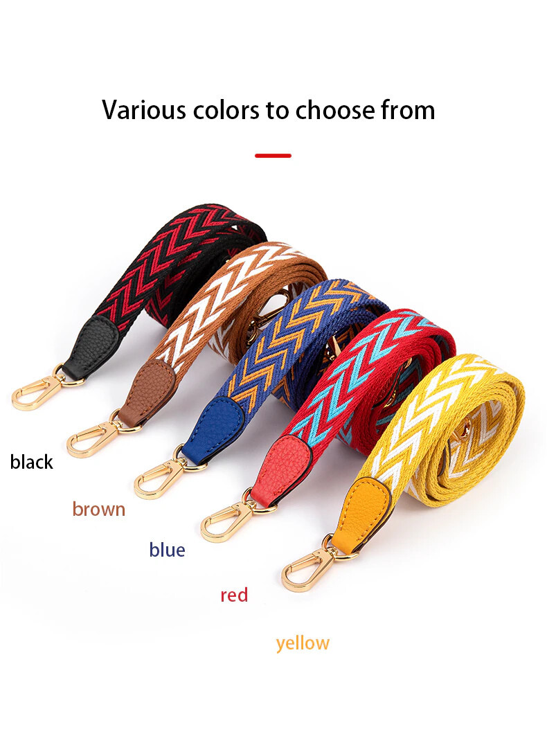 Zigzag Canvas Strap attachment Sangle for Evelyne bag *Choose Size 100/110cm | eBay AU