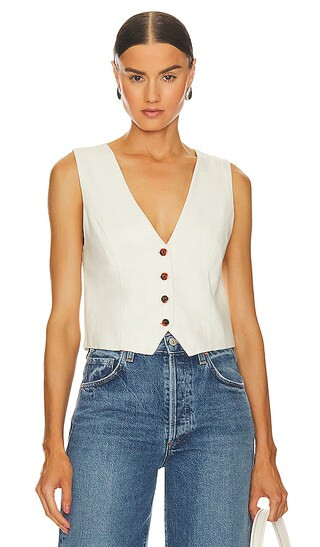 Rhodes Vest in Cream | Revolve Clothing (Global)