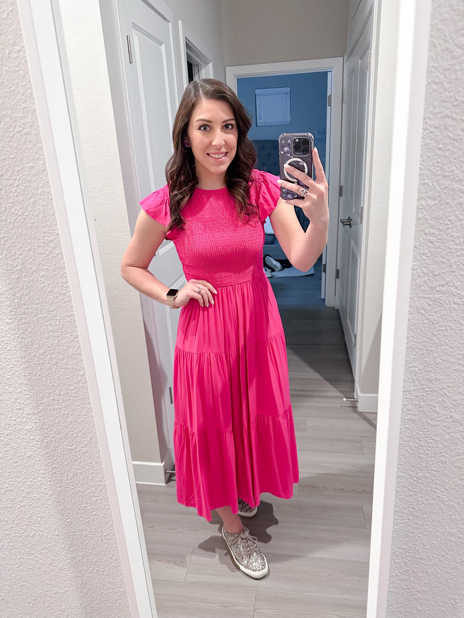 Sparkle sneakers and a dress is always a great combo!

#LTKStyleTip #LTKWorkwear