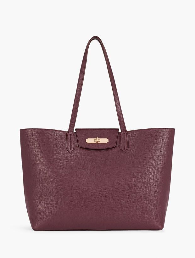 Kendell Leather Tote | Talbots