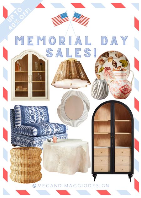 Happy Thursday!! I’ve got so many amazing Memorial Day Sales to share with you!! 😍🙌🏻🇺🇸

Including picks from Anthropologie like these best sellers now up to 40% OFF!! Snag this fern arched cabinet on major sale!! Love this woven basket, bath cabinet and outdoor coffee table all now on sale too! 🙌🏻 More picks linked 🤍

#LTKsalealert #LTKFind #LTKhome