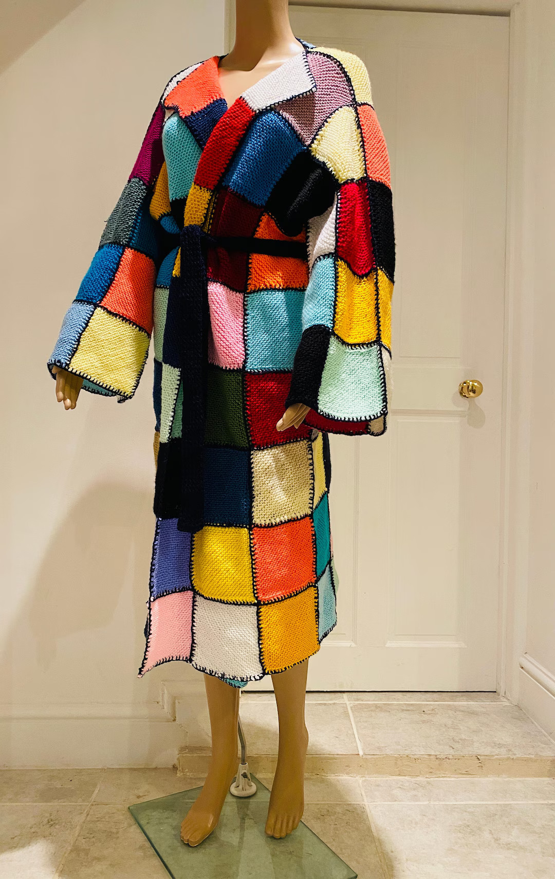 BEAUTIFUL Hand Knitted Woollen Dressing Gown - Great!! | Etsy (US)