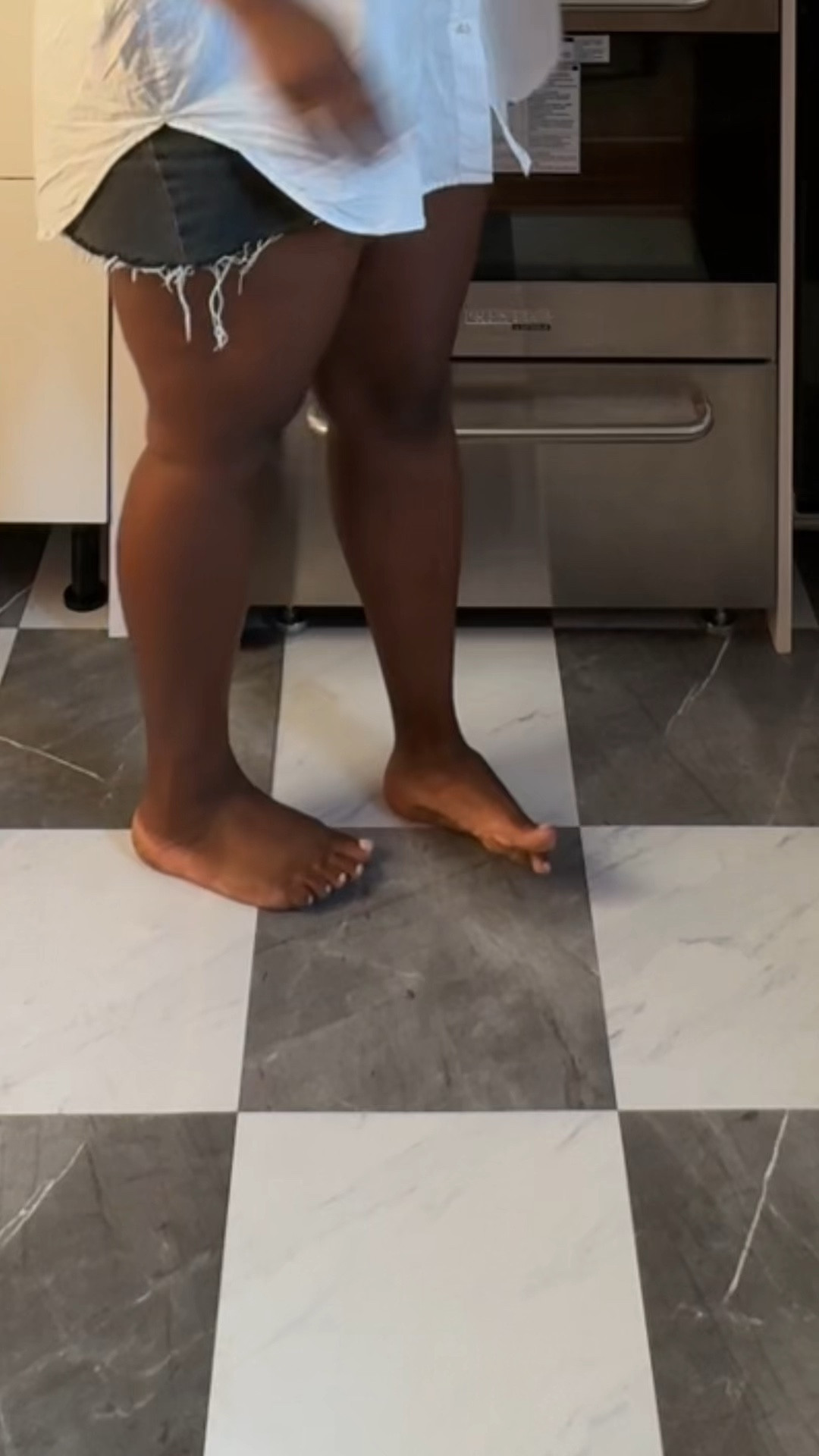 12x12 marble like peel and stick floor tiles! 

#LTKHome #LTKVideo