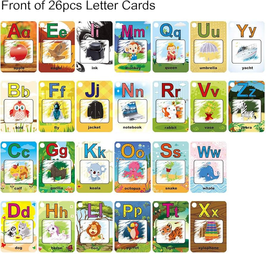 Coolplay A-Z 26 Alphabet Water Cards, Children Drawing Card for Kids Educational Toys for Travel | Amazon (US)