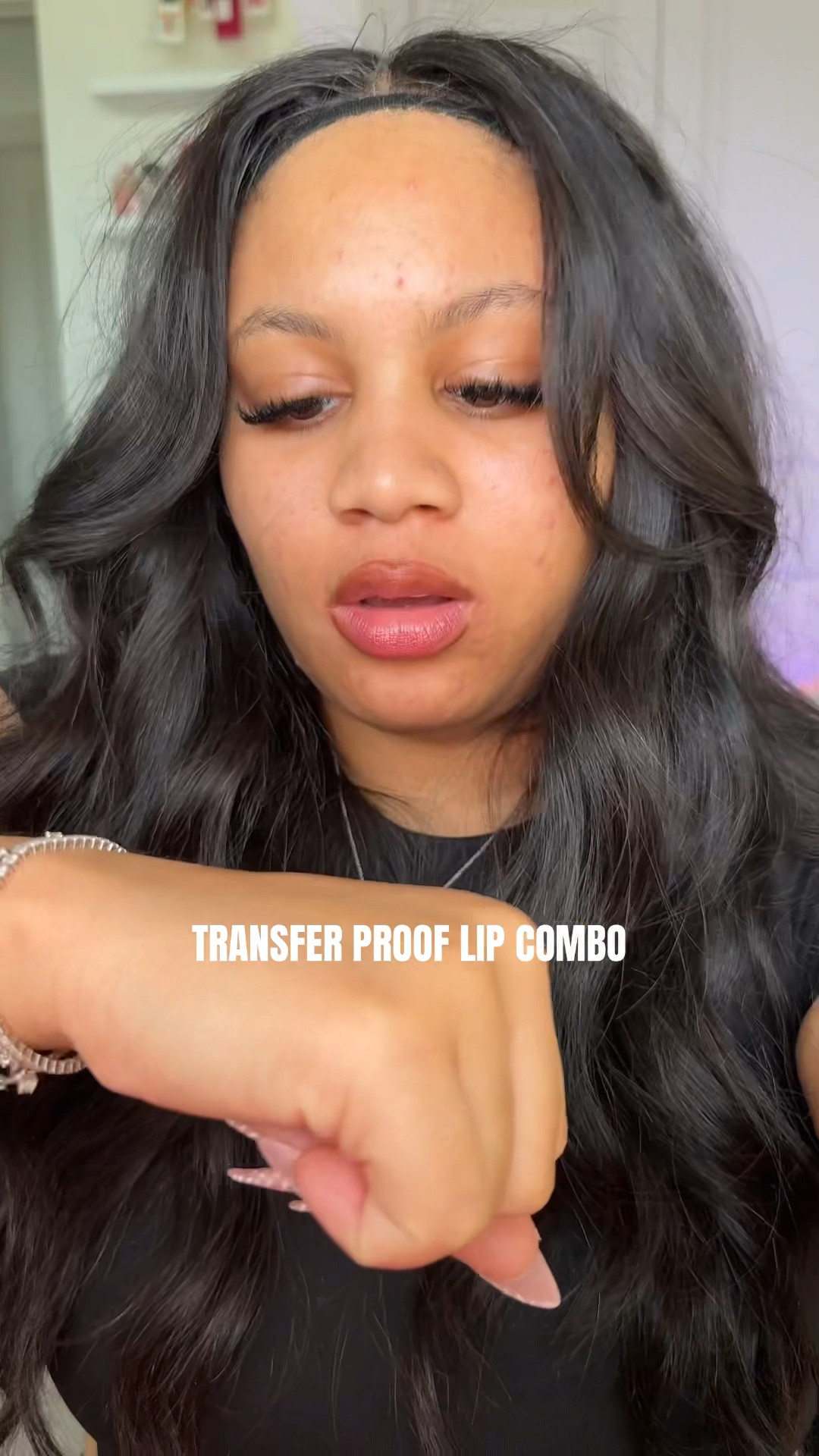 Transfer proof lip combo