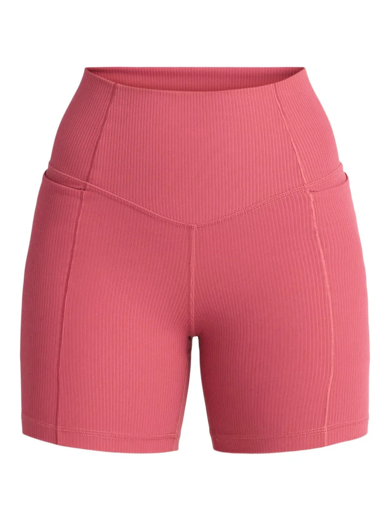 Avia Women's and Women's Plus Ribbed SoftSculpt Bike Shorts, Sizes XS-4X | Walmart (US)