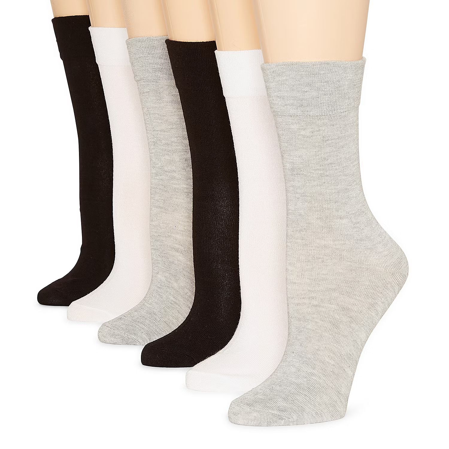 Mixit 6 Pair Crew Socks Womens | JCPenney