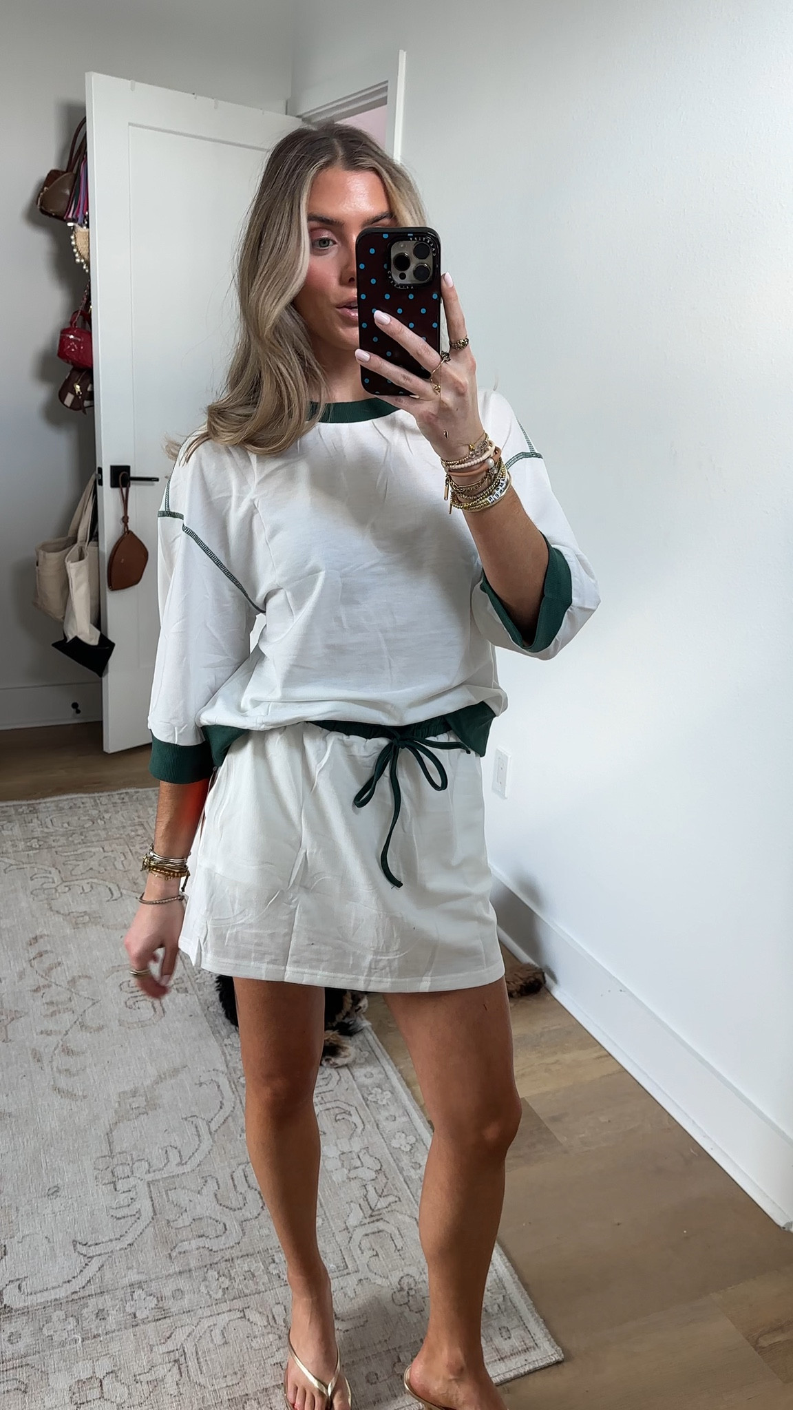 Amazon size small Tankaneo Womens Skirt Set 2 Piece Outfits Casual Sweatshirt Skort Set 3/4 Sleeve Color Block Matching Lounge Sets

#LTKSeasonal #LTKSaleAlert #LTKootd