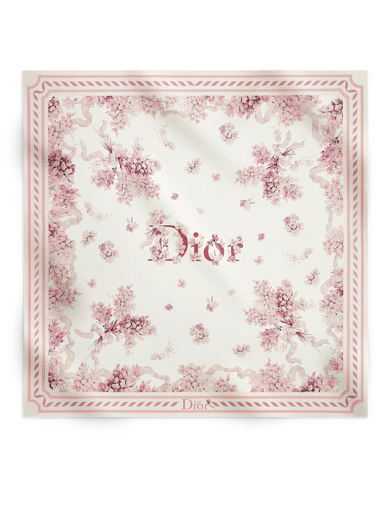 SQUARE SCARF DIOR LILAC BOUQUET 90 - Christian Dior - Woman | Suitnegozi INT