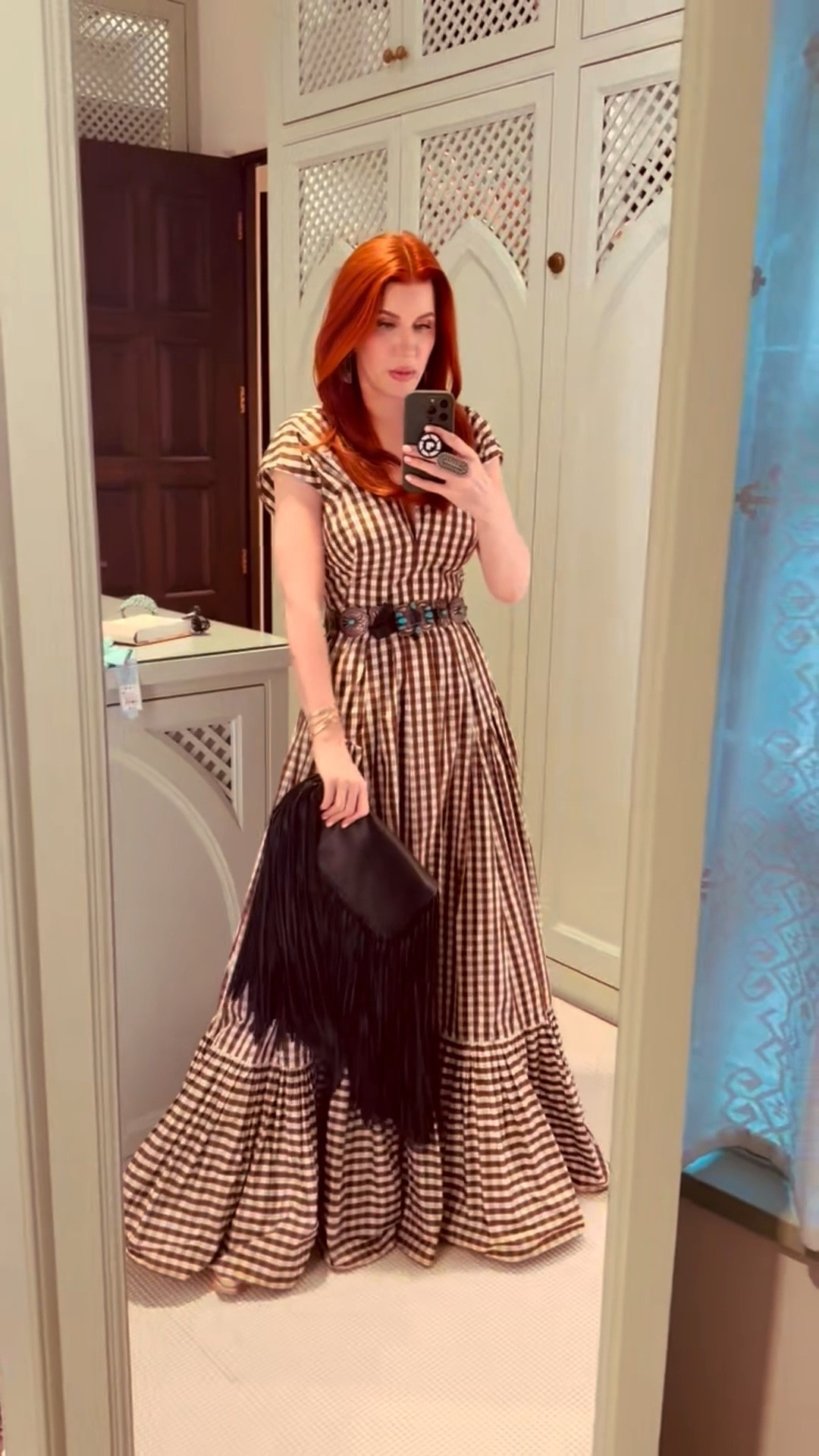 Lela Rose x @Lucchese Bootmaker last night 🤍 

Watch for the outfit tour featuring two of my very favorite brands + a few of my Native American turquoise pieces. 

#LTKvlog #LTKspring #LTKgrwm