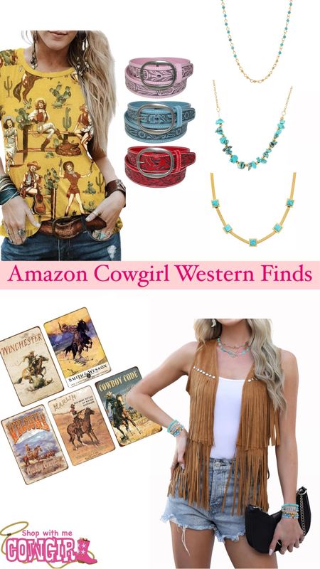 Amazon Western Cowgirl Finds!
Western Fashion
Cowgirl tops


#LTKfindsunder50 #LTKstyletip #LTKSeasonal
