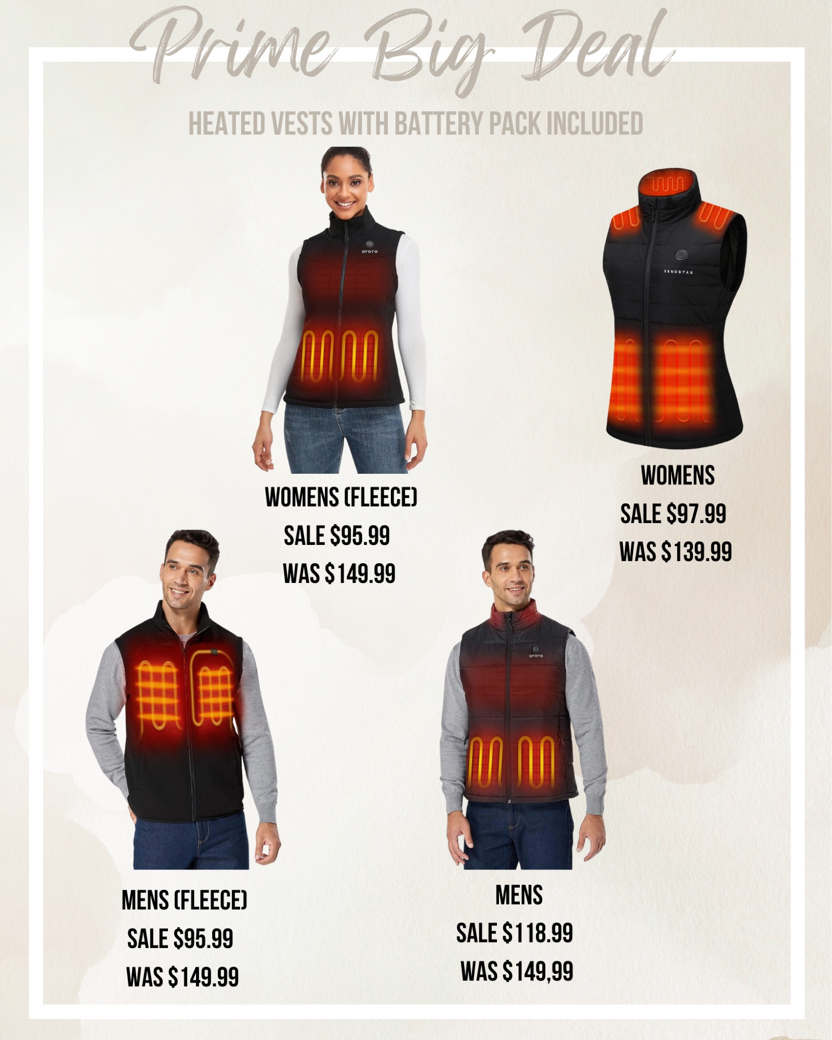 Amazon Prime Big Deal sale!! Heated vests for sports mom / sports dad.  Spectator must have - soccer mom - baseball mom - softball mom - football mom - baseball mom 

#LTKxPrime #LTKsalealert #LTKGiftGuide