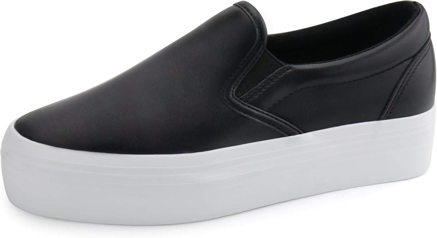 JABASIC Women Slip-on Platform Loafers Casual Comfortable Loafer Shoes | Amazon (US)