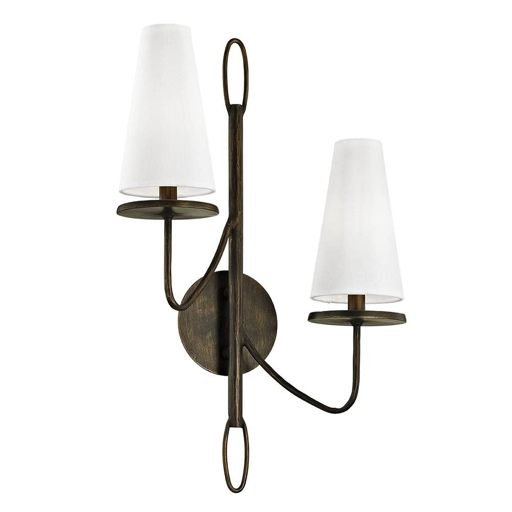 Troy Lighting B6292 Transitional Two Light Wall Sconce from Marcel Collection in Bronze/Dark Fini... | Amazon (US)