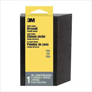 2.875 in. x 4.875 in. x 1 in. 120 Grit Fine Angled Drywall Sanding Sponge | The Home Depot