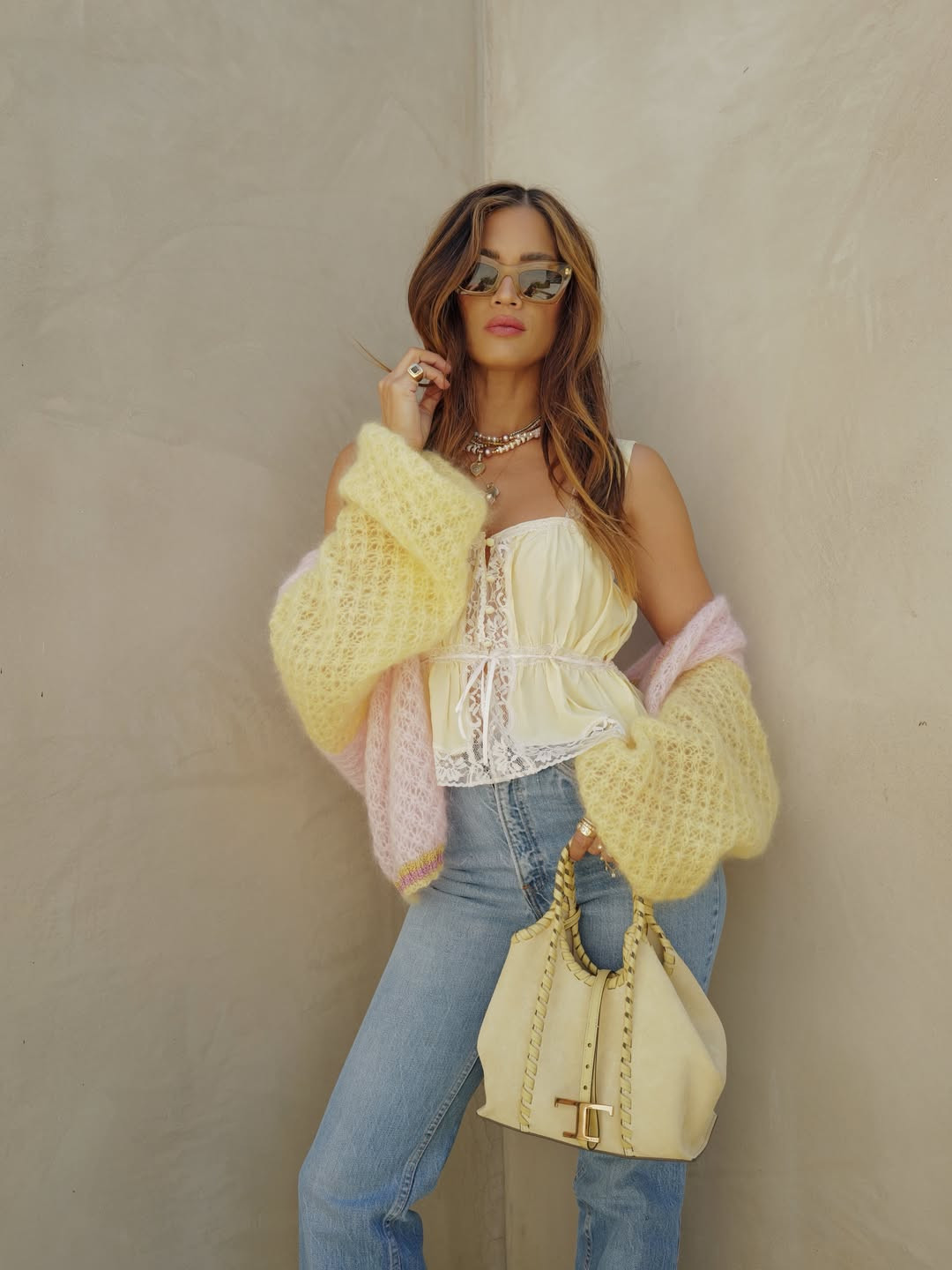 Pastel layers, vintage-inspired denim, and the prettiest lace top = my current summer outfit formula.💛🌸⭐️ Feminine, effortless, and so easy to wear on repeat!

summer outfit
elevated casual
pastel layers
lace top
light-wash denim
everyday chic
brunch outfit
date night look
vacation style 

 #LTKgrwm #LTKootd #LTKSeasonal