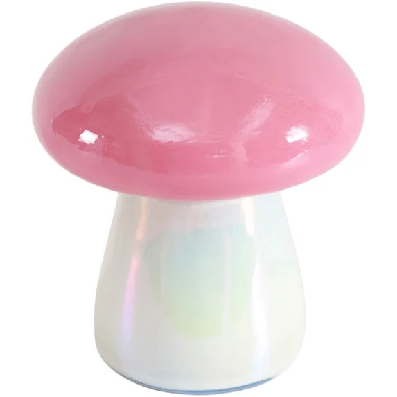 Urban Shop 6.7" x 5.9" Iridescent Pink Mushroom Candle | Walmart (US)