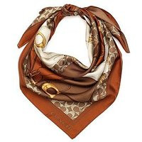Coach Tabby Printed Silk Square Scarf - Light Brown | Very (UK)