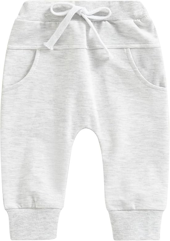 Infant Baby Boys Pants, Toddler Boy Joggers Pants, Casual Trousers Solid Harem Pants for Boy | Amazon (US)
