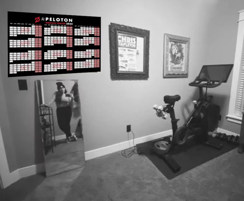 2023 workout tracker calendar (Size A1 | 24"x36")   black red theme | Etsy (US)