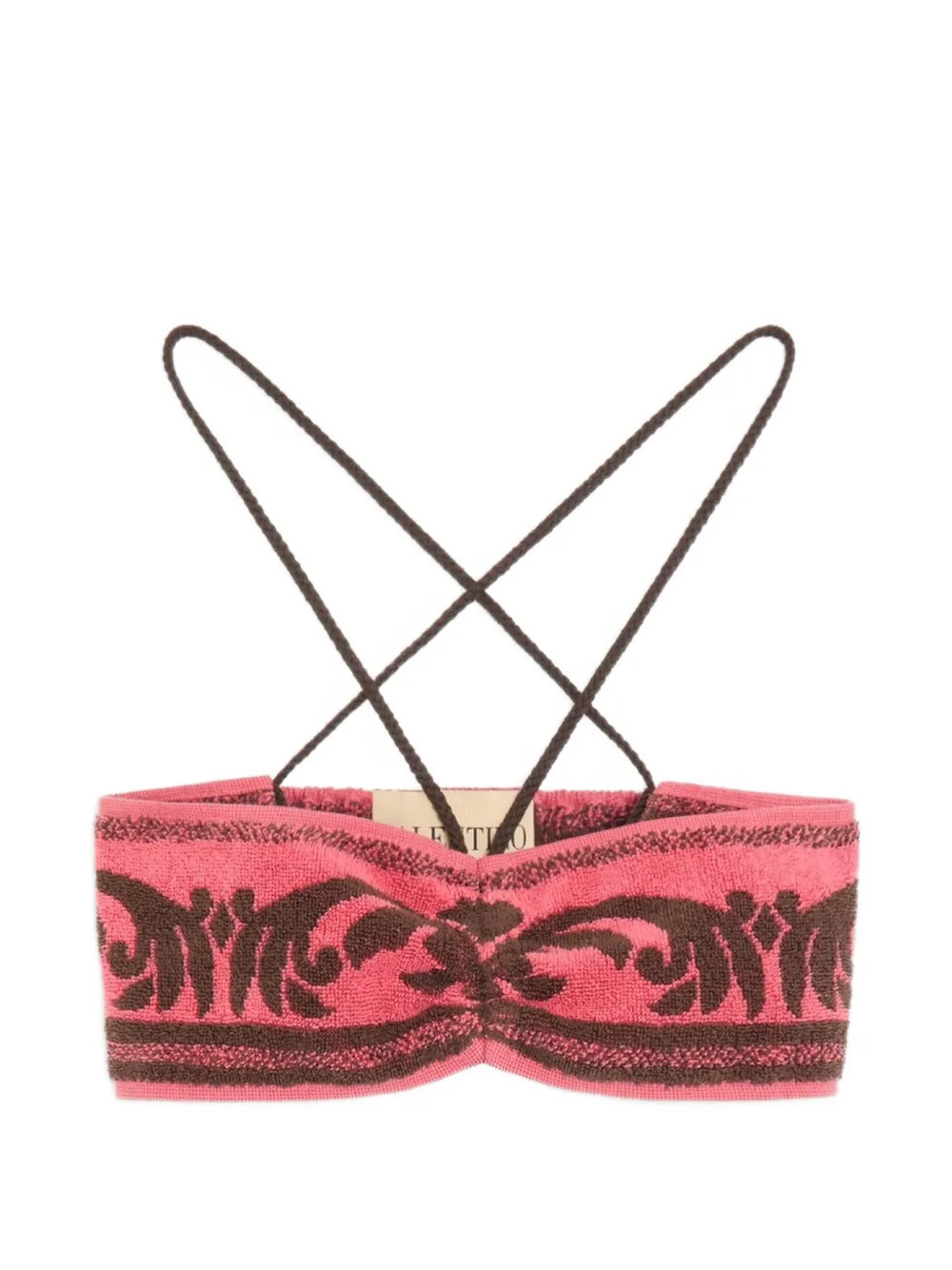 Valentino Garavani terry cloth top - Pink | Farfetch Global