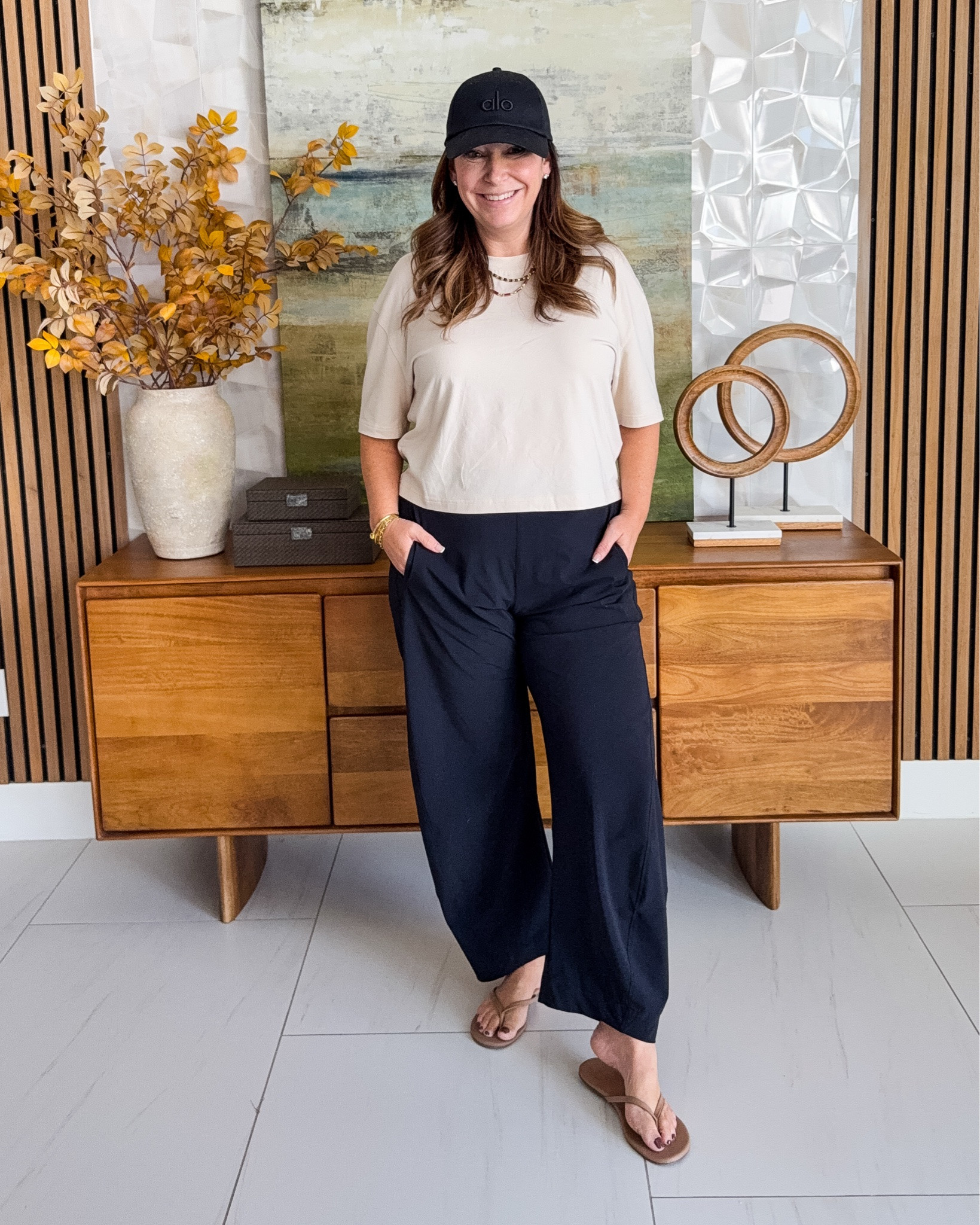 Alright these Ruti Barrel Pants are a high price 🏷️ but I thought I would try them out because I hear all the good things...they are great quality, I get the hype but they are still not my favorite style on me.  I found some Amazon styles that are VERY similar if you want to try the trend but aren't sure....if you love barrel pants then you will surely love this Ruti pair!  
📏Wearing Tee tts, L | Pants, L "standard" length

#LTKSeasonal #LTKOver40 #LTKMidsize