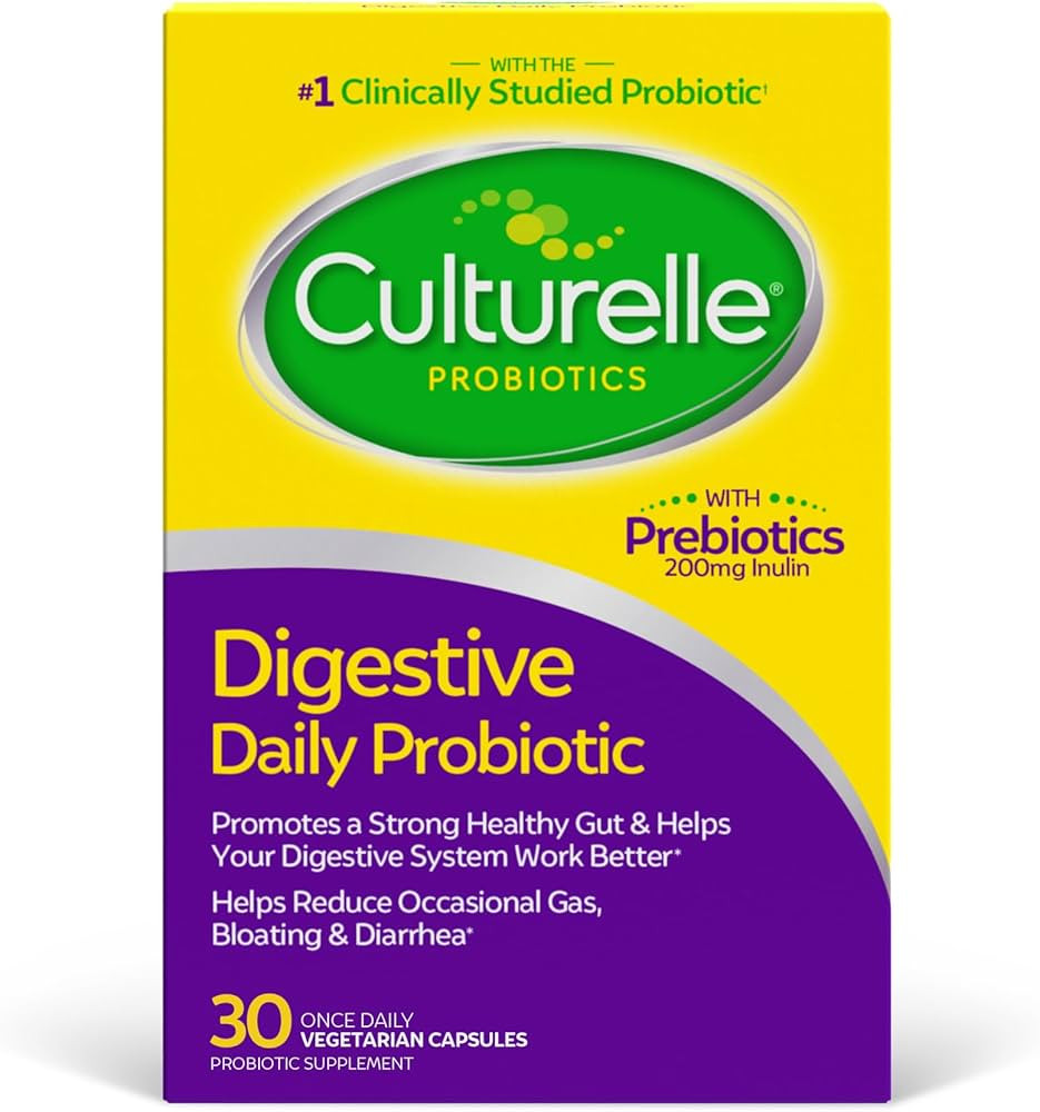 Culturelle Daily Probiotic Capsules For Men & Women, Most Clinically Studied Probiotic Strain, Di... | Amazon (US)